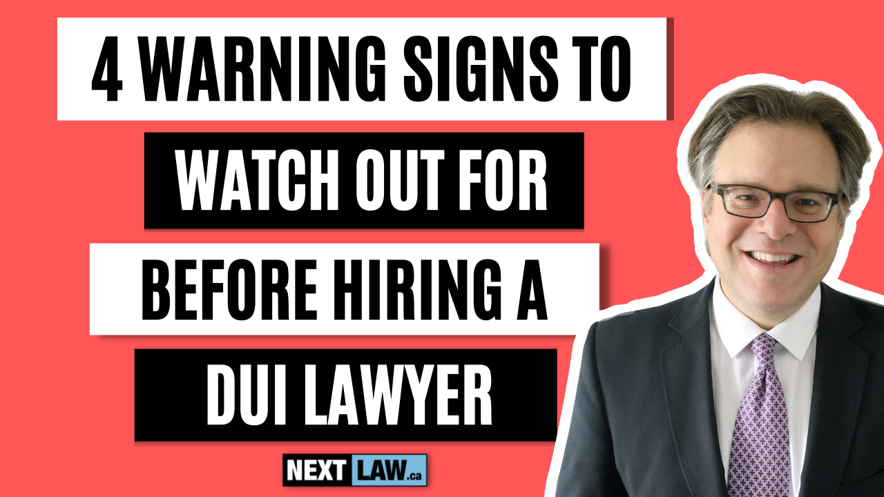 4 Warning Signs to Watch Our For Before Hiring a DUI Lawyer