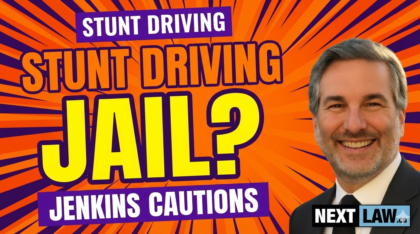 Can You Go to Jail for Stunt Driving - Understanding the Jenkins Caution