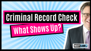 Criminal record - What Shows Up