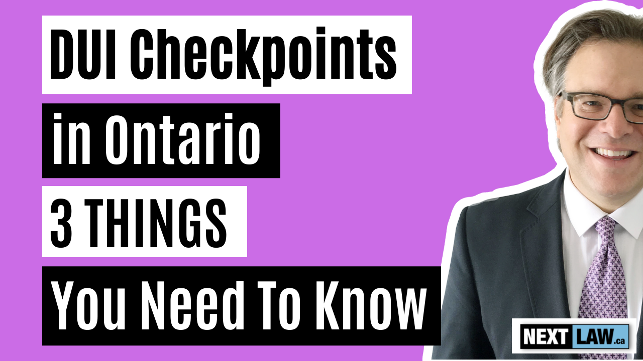 Ontario DUI Checkpoints 3 Essential Things to Know