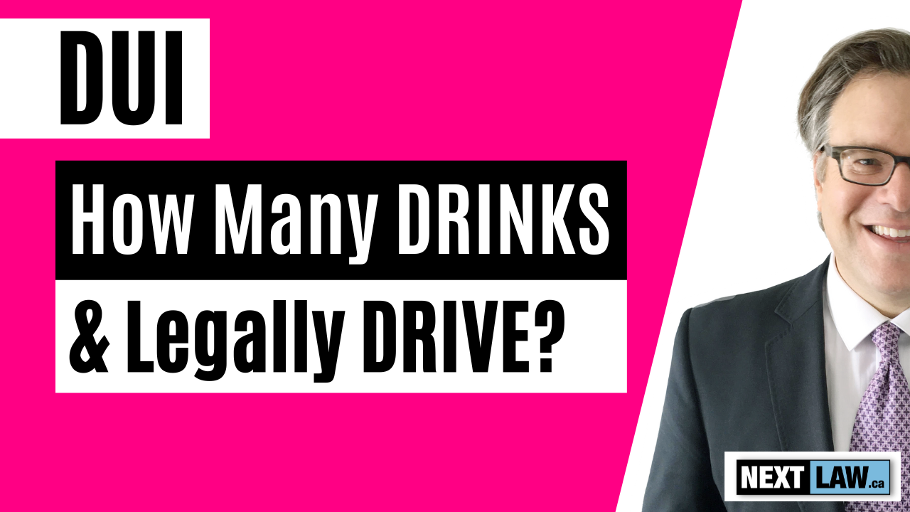 DUI - How many drinks can you have and legally drive