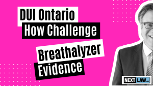 DUI - How to Challenge Breathalyzer Evidence in Ontario