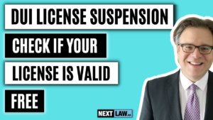 DUI License Suspension Check If Your License is Valid FREE