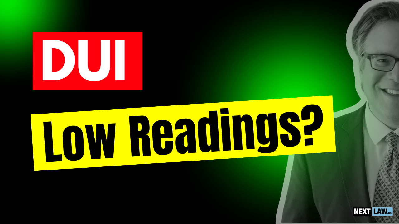 DUI Low Readings Impact
