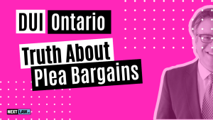 DUI Ontario The Truth About Plea Bargains