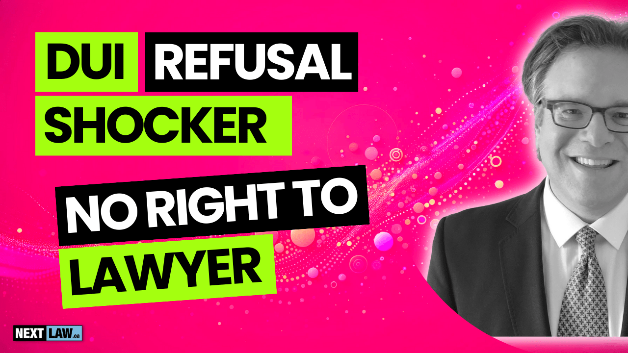 DUI Refusal in Canada: No Right to Lawyer at Roadside