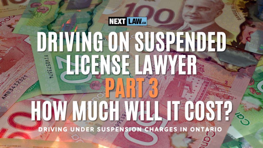 Driving on suspended license lawyer Part 3 How much will it cost