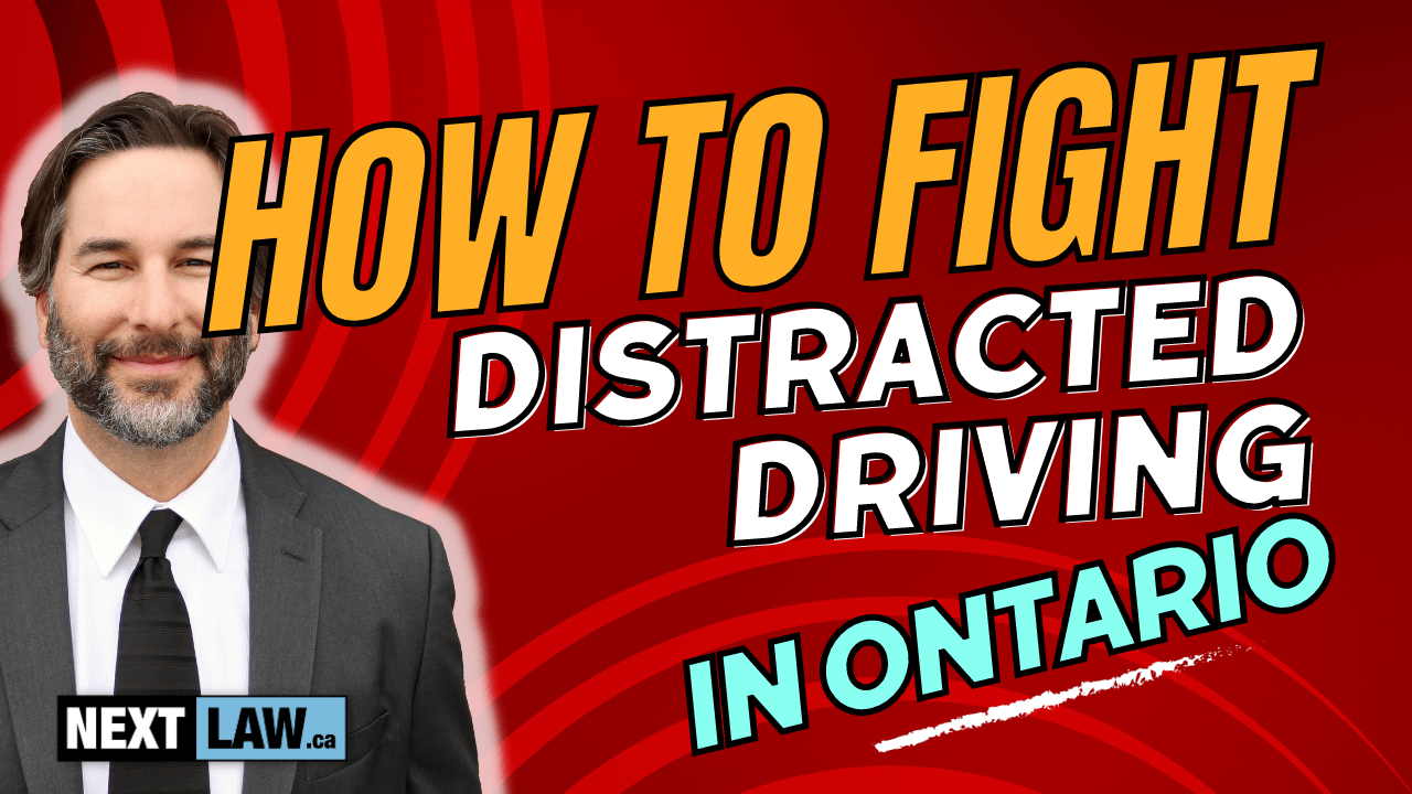 How do I fight a distracted driving ticket in Ontario
