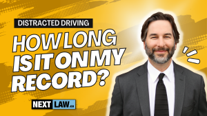 How long does distracted Driving stay on my driving record