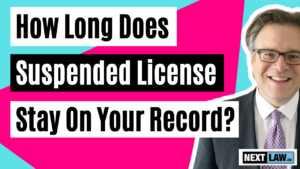 How long suspend licence stay on record