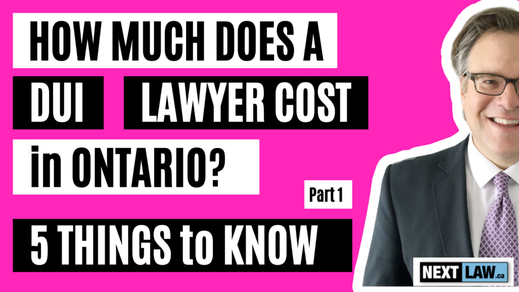 DUI Lawyer Costs in Ontario Factors and Options for Payment