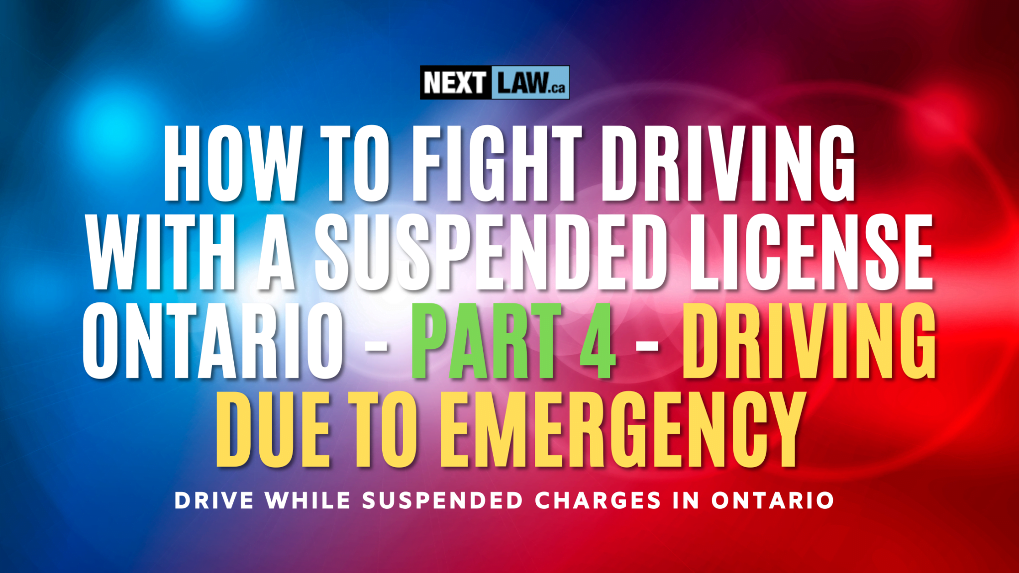 How to fight driving with a suspended license Ontario Part 4 Driving