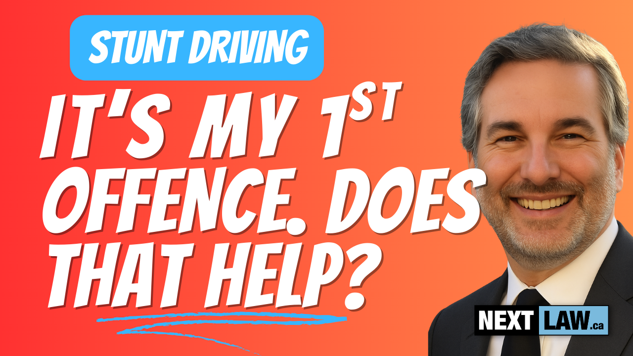 It's my first stunt driving offence. Does that help
