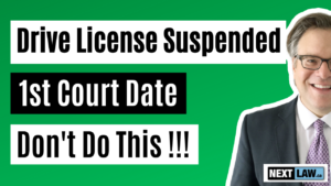 Driving While Suspended Charge in Ontario - 1st Court Date, Don’t Do THIS