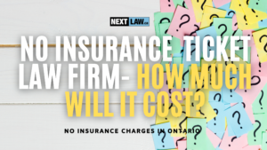 No insurance ticket law firm - how much will it cost?