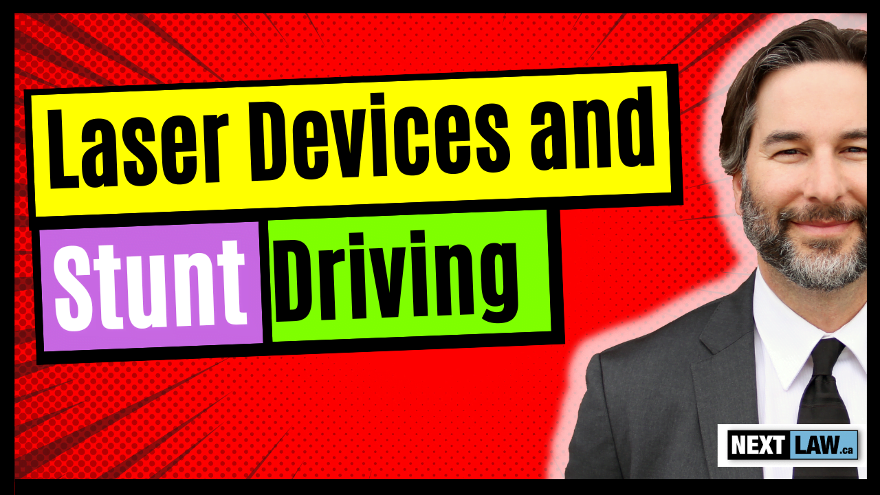 Officer Laser Devices and Speed capture for Stunt Driving charges in Ontario