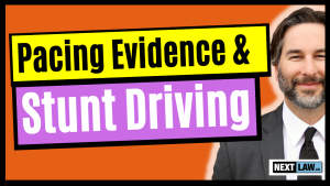 Officer Pace and Speed capture for Stunt Driving charges in Ontario