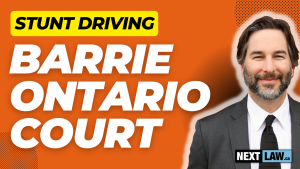 Stunt Driving - Barrie Ontario court