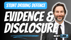 Stunt Driving Defence - Your Guide to Evidence Disclosure