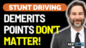Stunt Driving Demerit Points Don't Matter