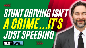 Stunt Driving – It’s not a serious crime – it’s just speeding