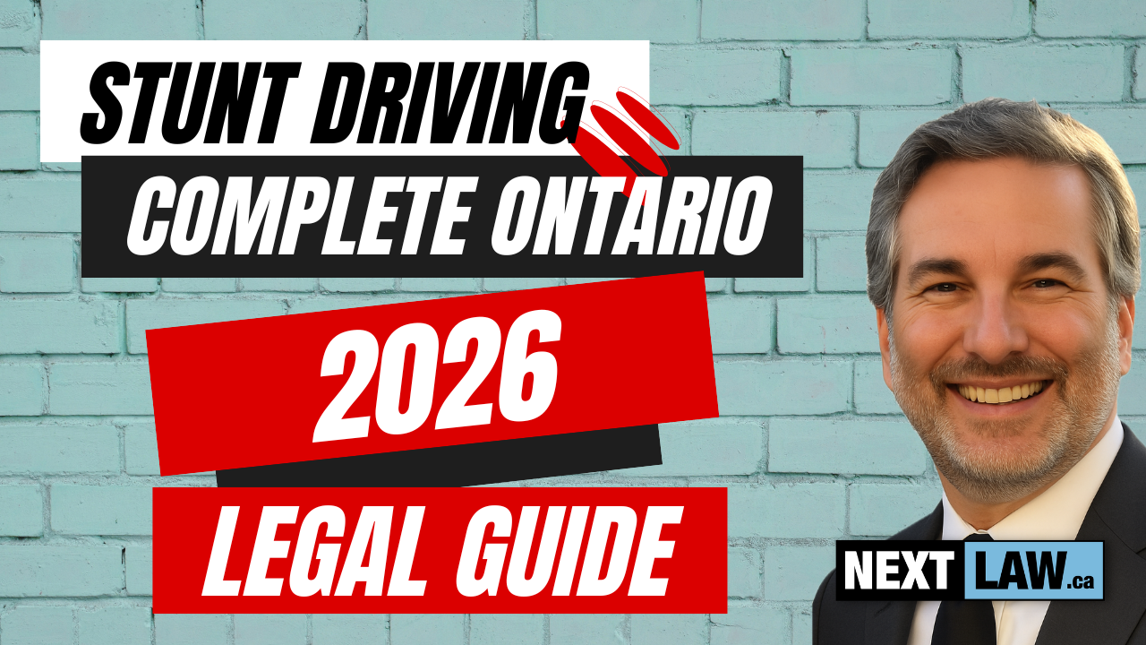 Stunt Driving Ontario Complete 2026 Legal Guide