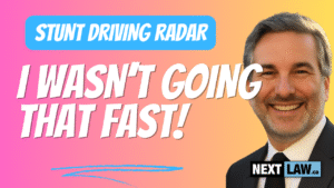 Stunt Driving Radar Evidence_ I Wasn't Going That Fast