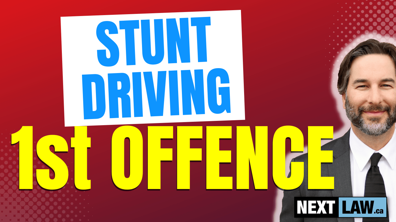 Stunt Driving charges in Ontario - first offence