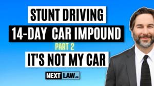 Stunt driving 14-day car impound - its not my car