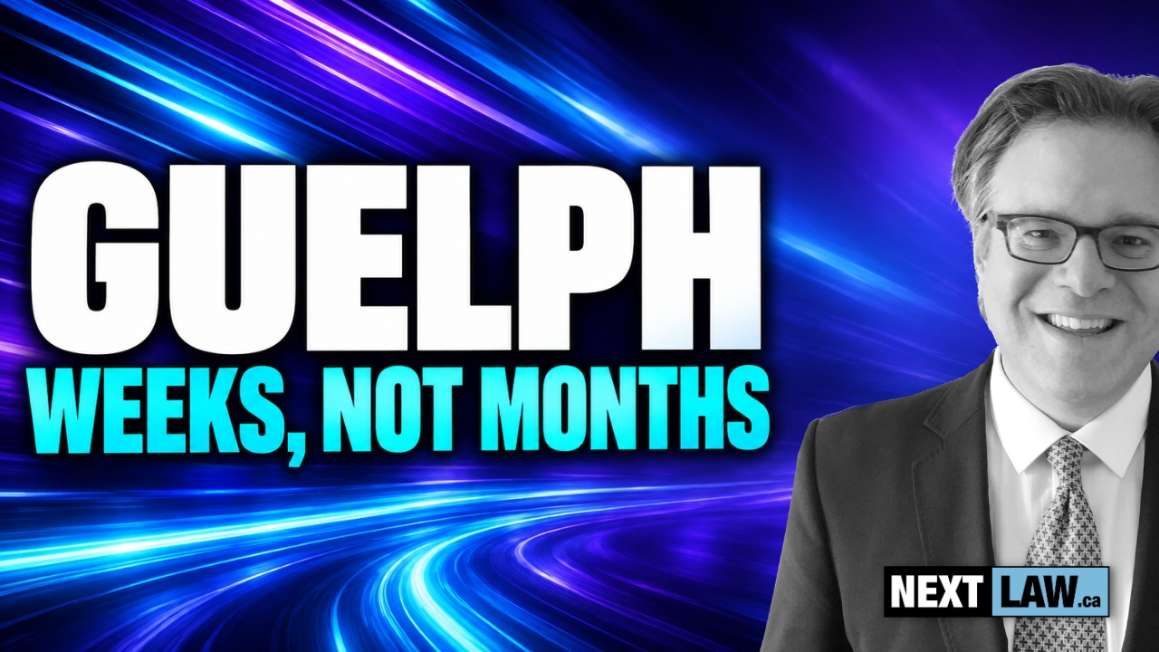 Video thumbnail for NextLaw's guide: Traffic Ticket Lawyer Guelph: 75 Days to a Trial Date