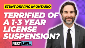 Terrified of a 1-3 year license suspension from Stunt Driving in Ontario