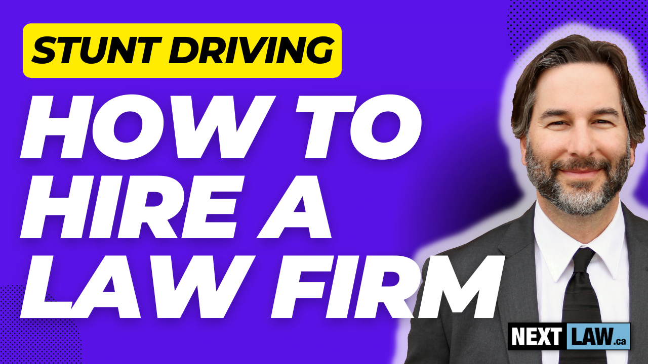 Guide to Hiring a Stunt Driving Law Firm in Ontario
