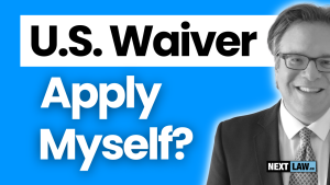 can i apply for a us waiver myself