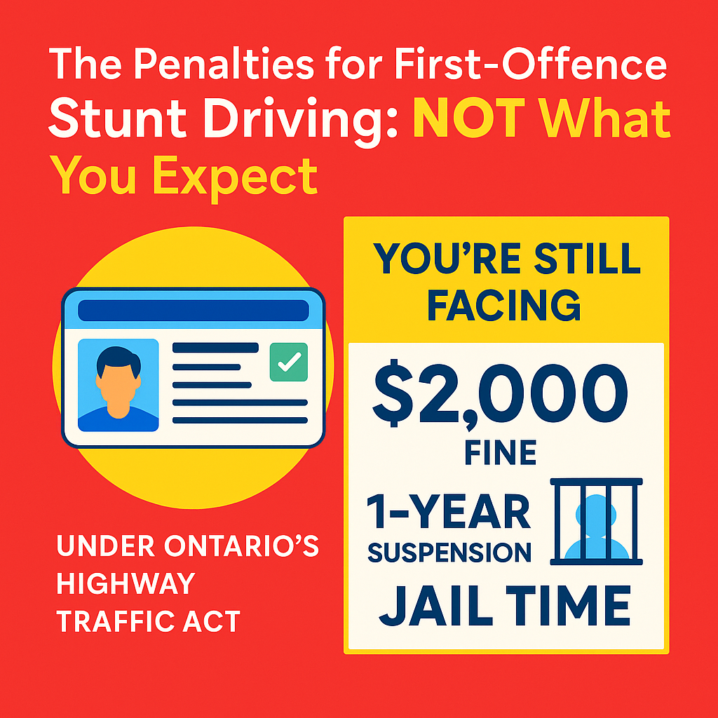 Why First-Time Stunt Driving Offenders Face No Leniency in Ontario Courts