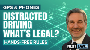 GPS Google Maps distracted driving Ontario legal