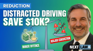 Distracted driving reduced minor offence Ontario