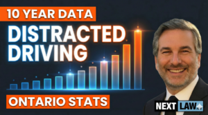 Ontario distracted driving statistics 2016 to 2025
