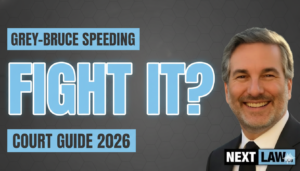 Speeding ticket defense in Grey-Bruce Region, Ontario