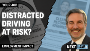 Distracted driving ticket affects job Ontario