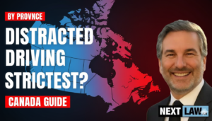 Distracted driving penalties by province Canada