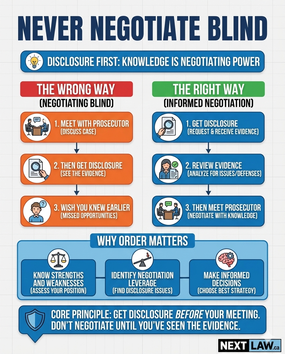 Disclosure before prosecutor meeting process