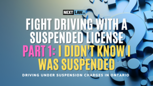 fight driving with a suspended license - i didnt know