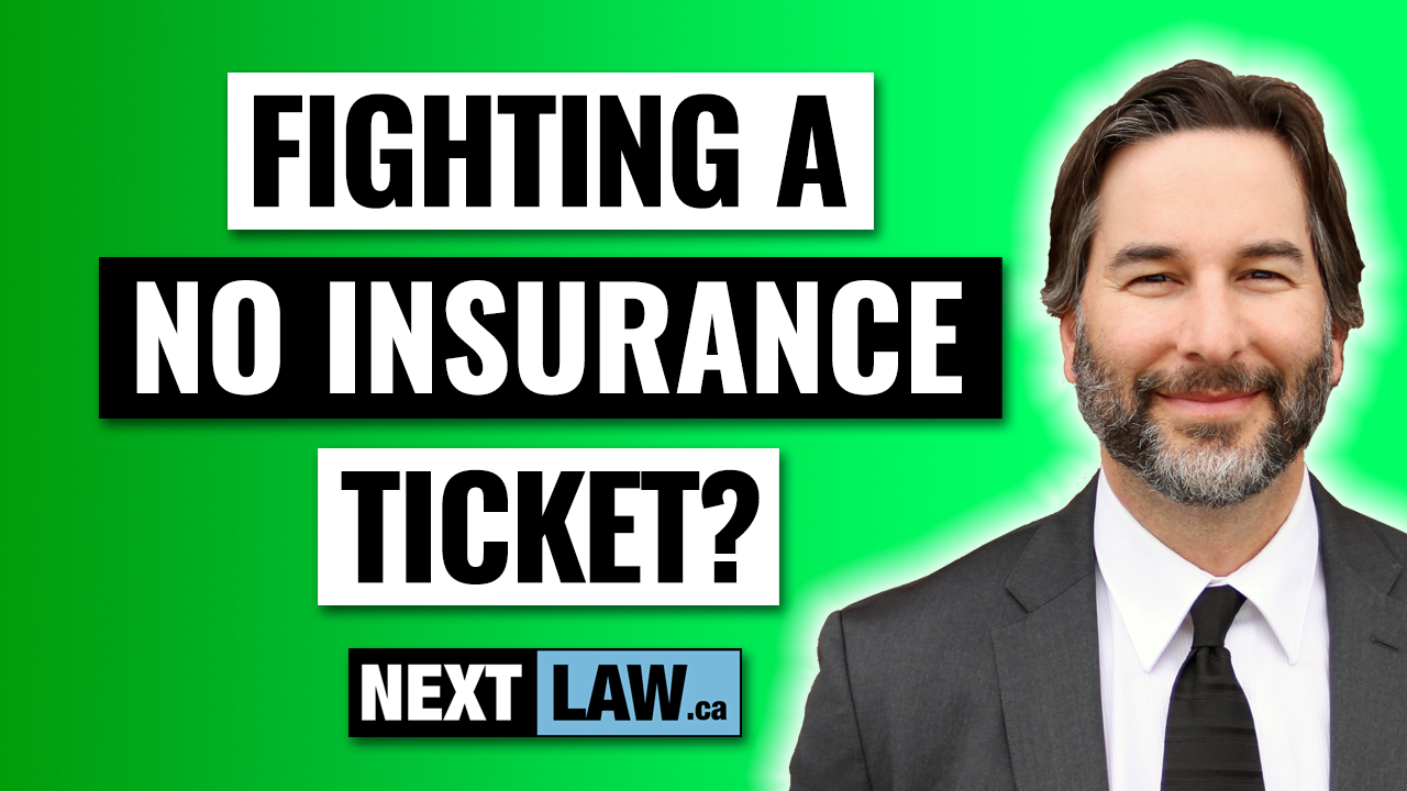 fighting a no insurance ticket in ontario