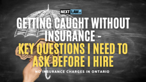 getting caught without insurance - key questions