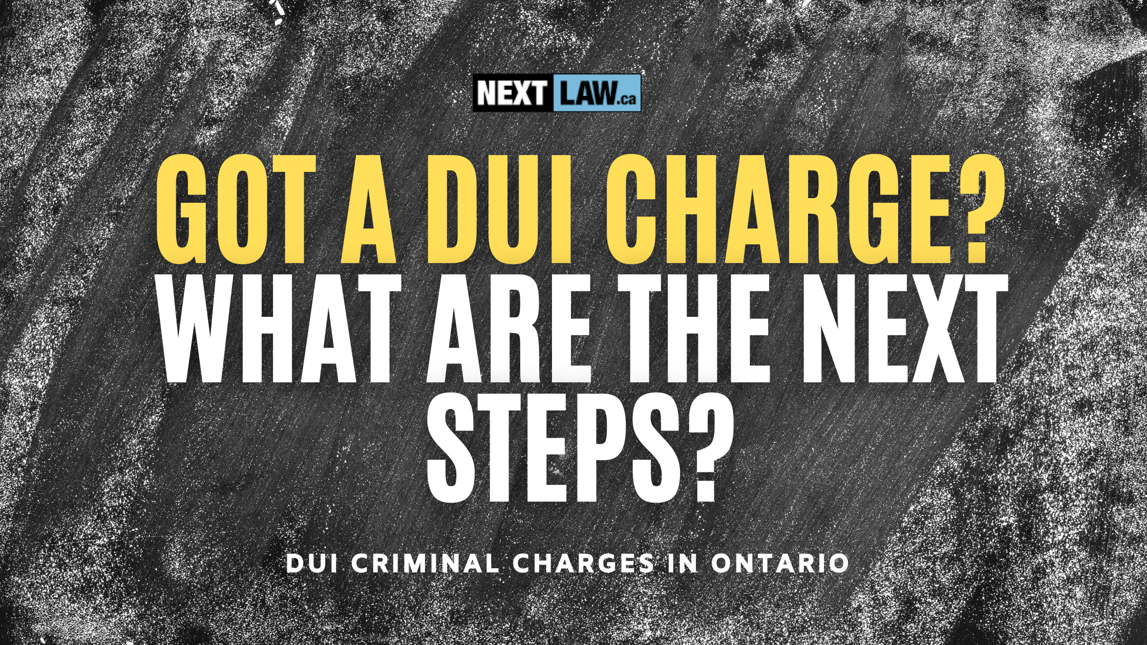 got a dui charge in ontario - what are the next steps