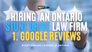 hiring ontario stunt drive law firm - goole reviews