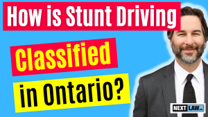 how is stunt driving classified in Ontario