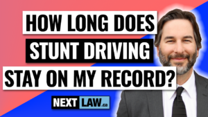 how long does stunt driving stay on my record