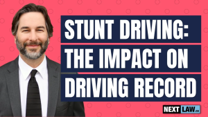 how long does stunt driving stay on your driving record