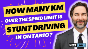 how many km over is stunt driving in ontario